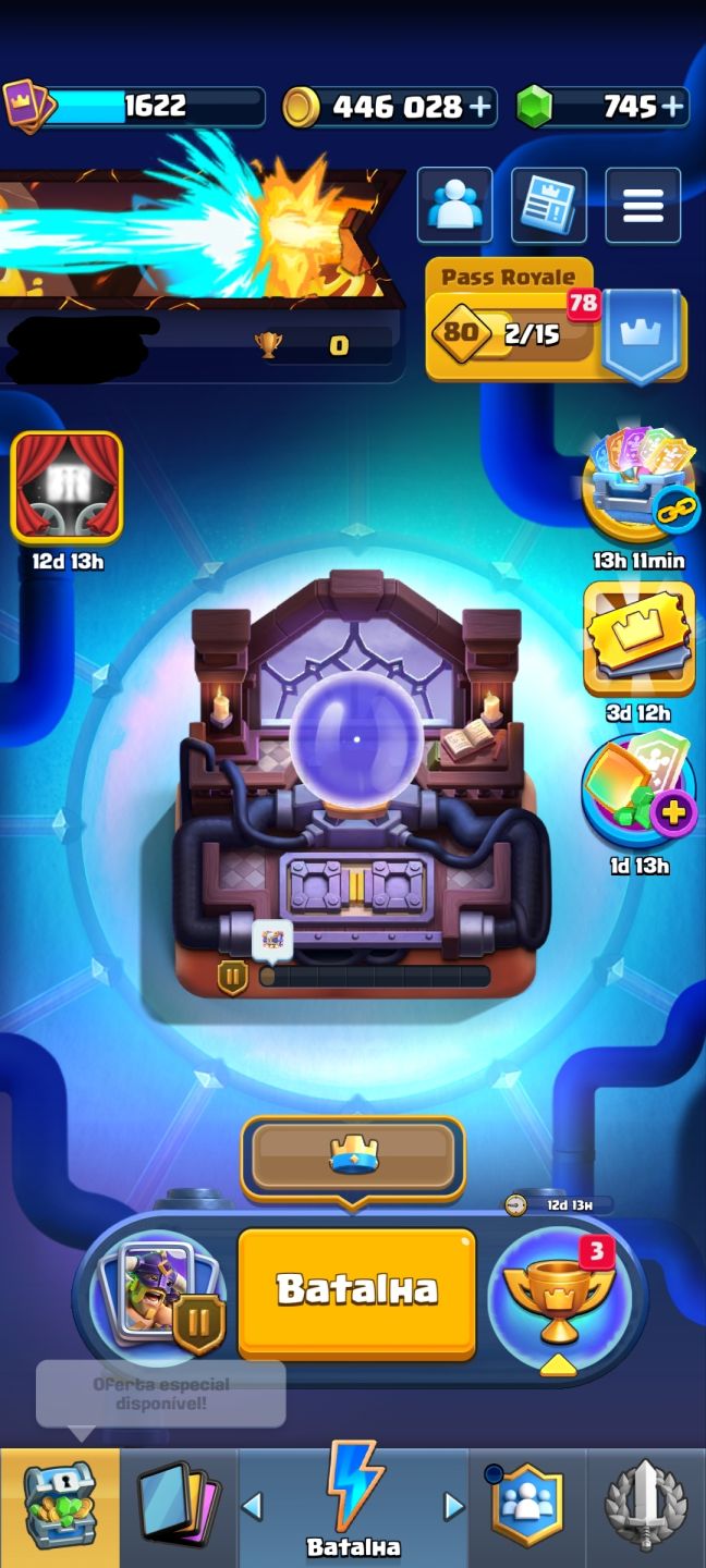 CONTA DE CLASH ROYALE FULL +14500K DE TROFÉUS [MELHOR PREÇO DE REVENDA]