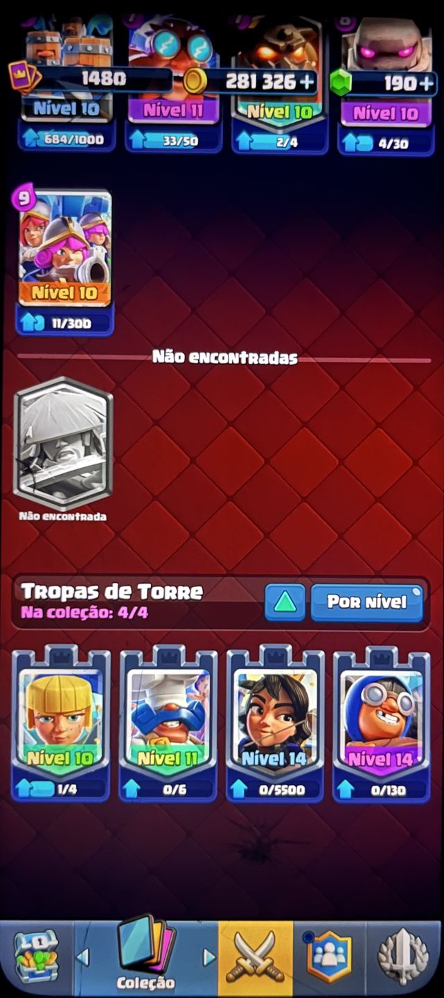 Clash Royale | 8.061 Troféus | 121/122 Cartas | Torre Nv. 15