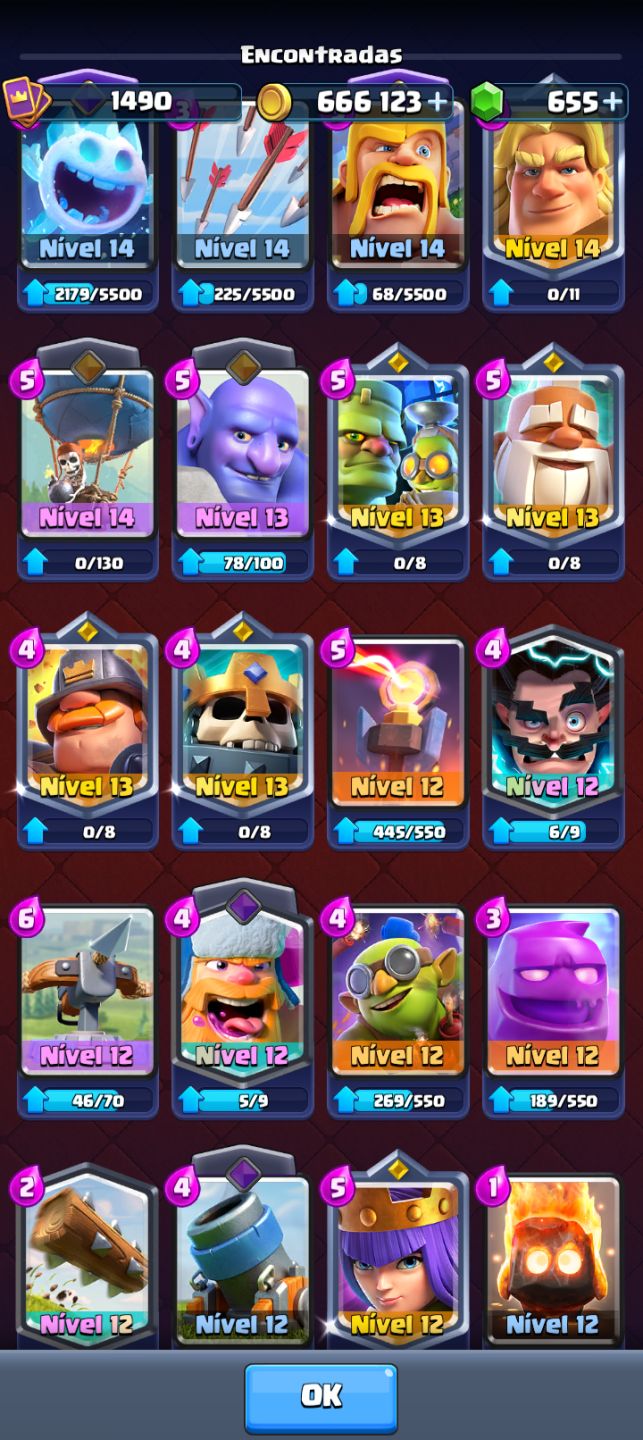 [] CONTA CLASH ROYALE LIGA SUPREMA | 10.7K TROFÉUS | 8x LVL 15 | 122/122