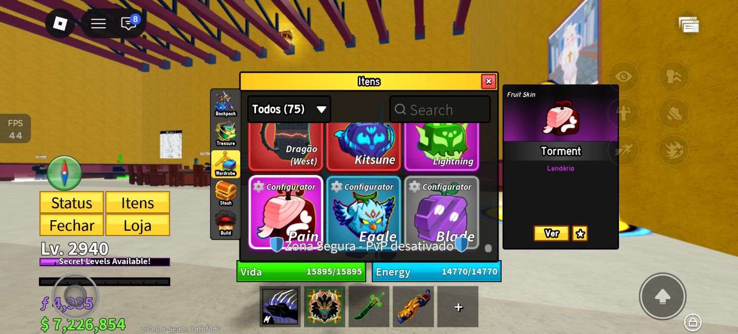 CONTA DE BLOX SUPER RARA COM DRAGAO PERM/DRAGON BLACK