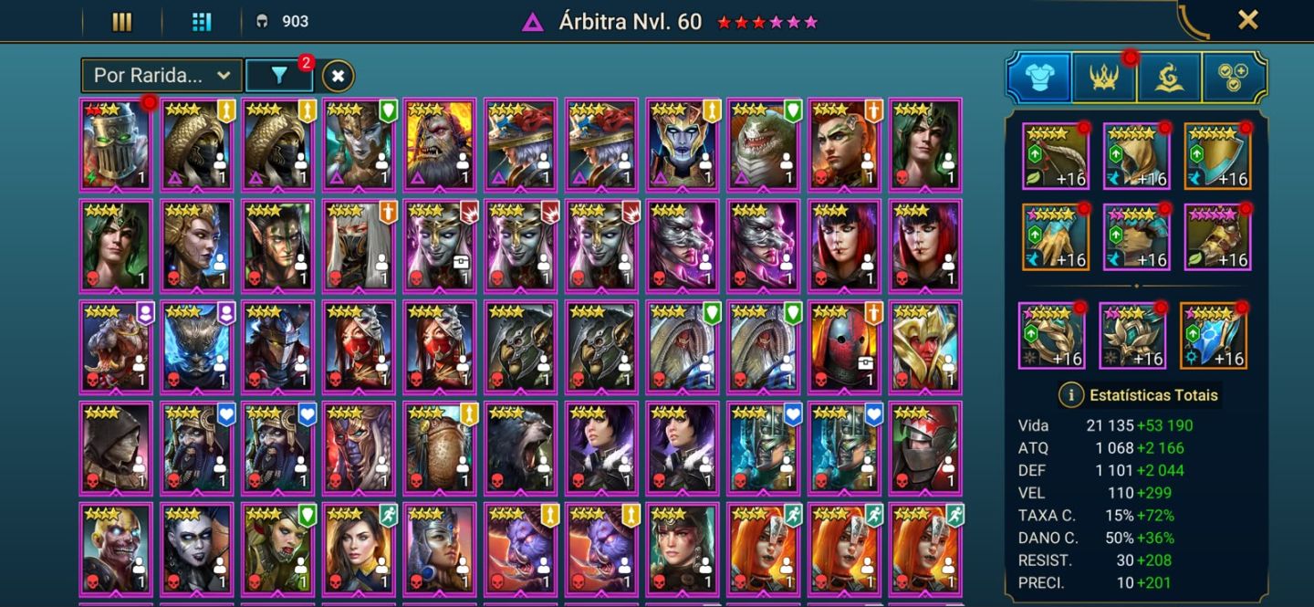 Conta Raid Shadow Legends Nv.100 endgame