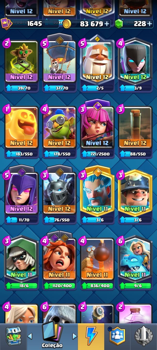Conta Clash Royale Arena 28