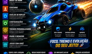 Rocket League | Serviços, Treinos, Análise de Replay e Evolução de Rank