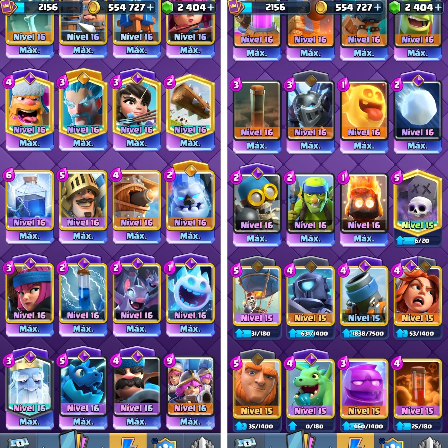 CONTA CLASH ROYALE