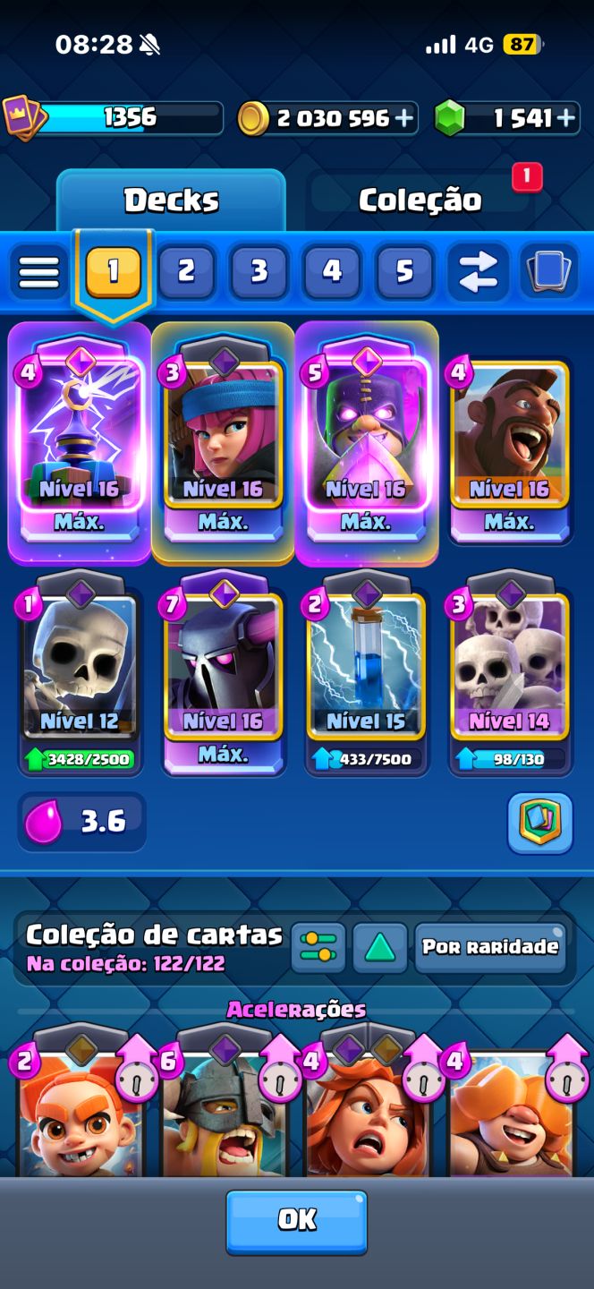 Conta Clash Royale