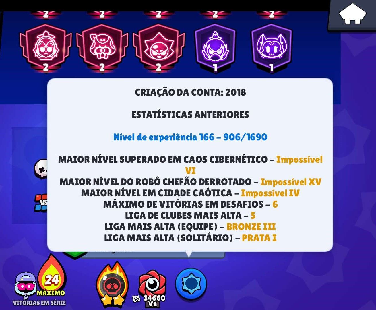 CONTA RARA DE 2018 - 122.000 TROFEUS - SKINS UNICAS- PARA SAIR HOJE-TODOS BRAWL