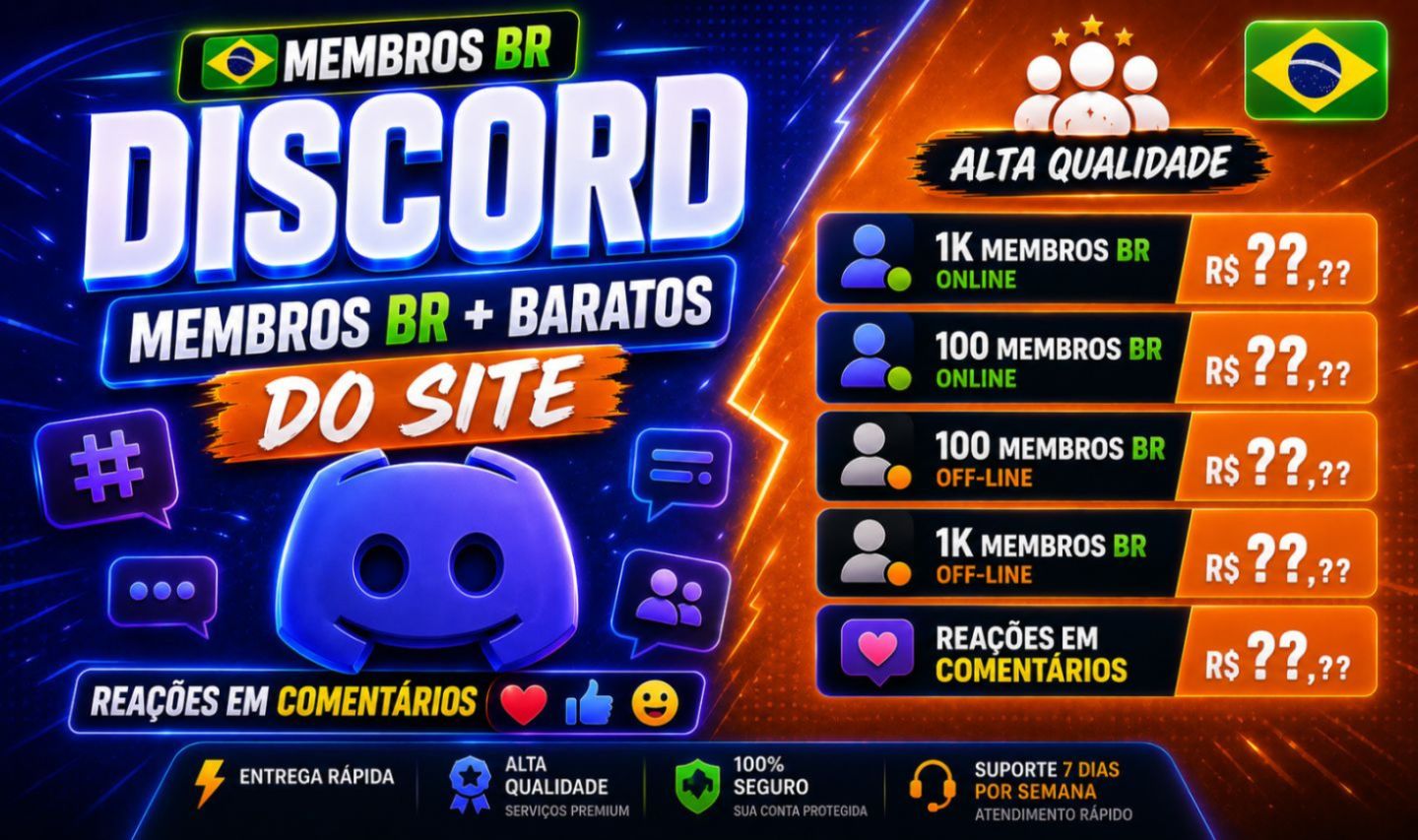 Discord Vip, Membros Online e Off-Line a preço de banana, Venha conferir.