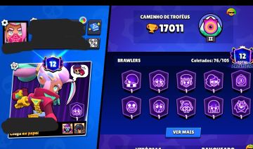 Conta de brawl stars/vários nível 11/visuais de eventos