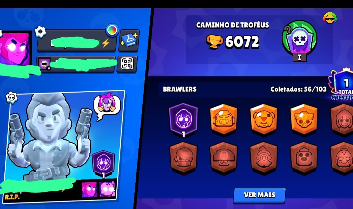 Conta de Brawl Stars Iniciante e Rara