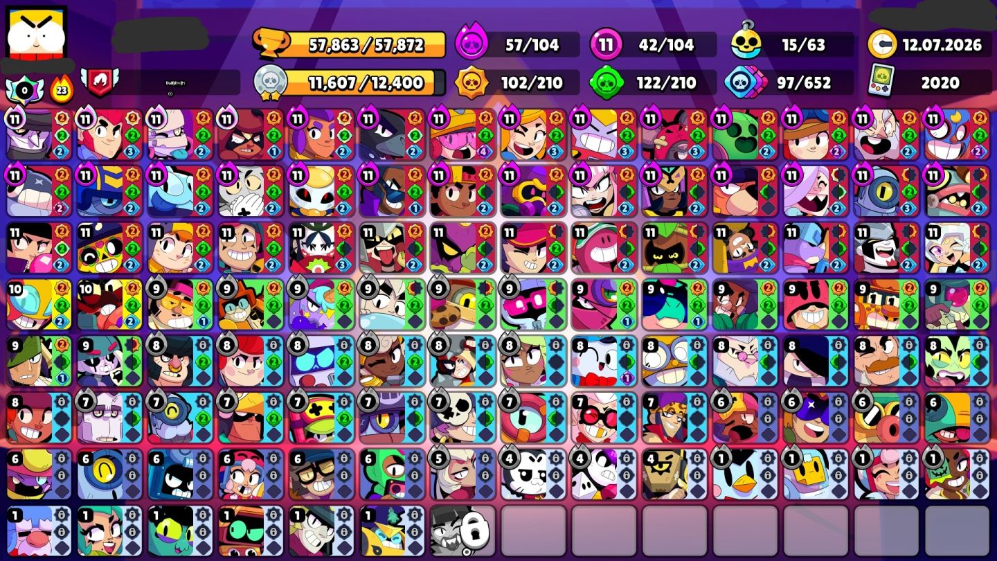 CONTA BRAWL STARS 106/106 COM 62K E MAIS DE 310 SKINS | NEGOCIO VALOR