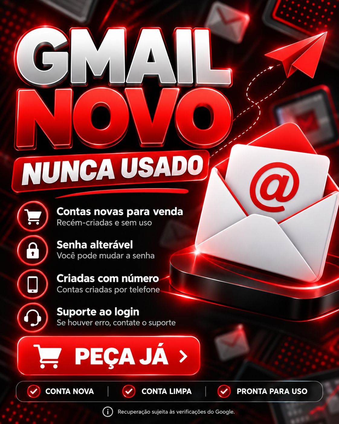 Gmail Novo | Entrega Automática