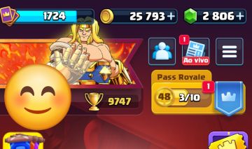 CONTA CLASH ROYALE 9747 TROFÉUS 4 ANOS