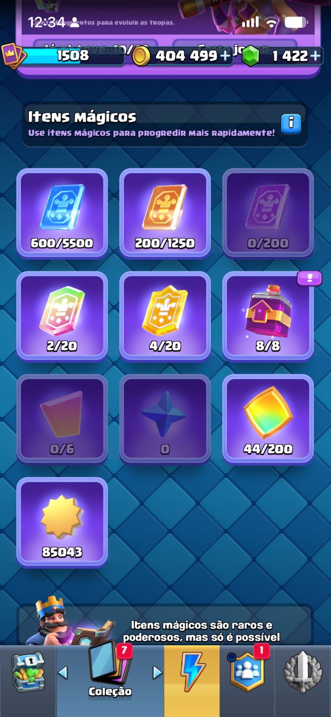 CONTA DE CLASH ROYALE COM TODAS AS CARTAS DO JOGO