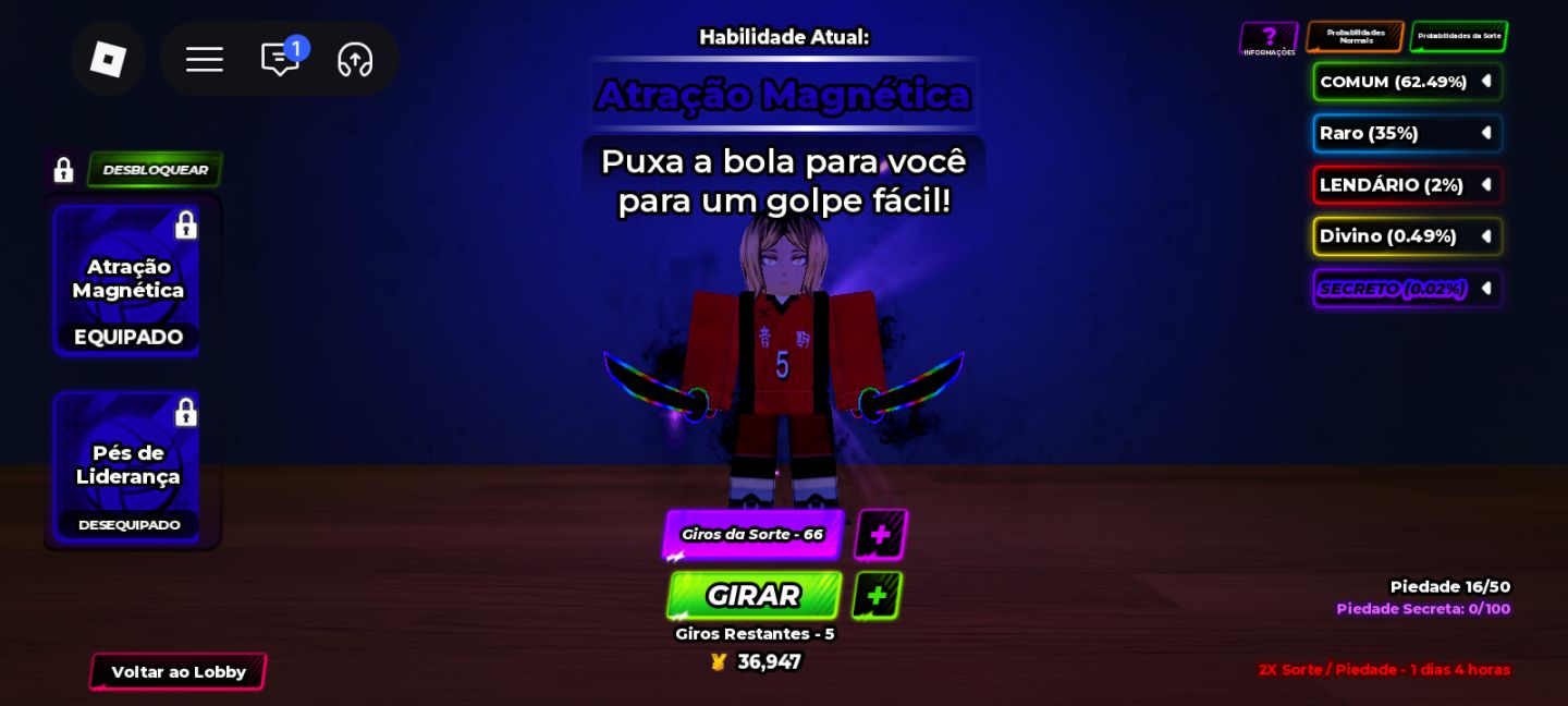 [Promoção] Conta de volleyball legends + extra de blue lock rivals + blox fruit