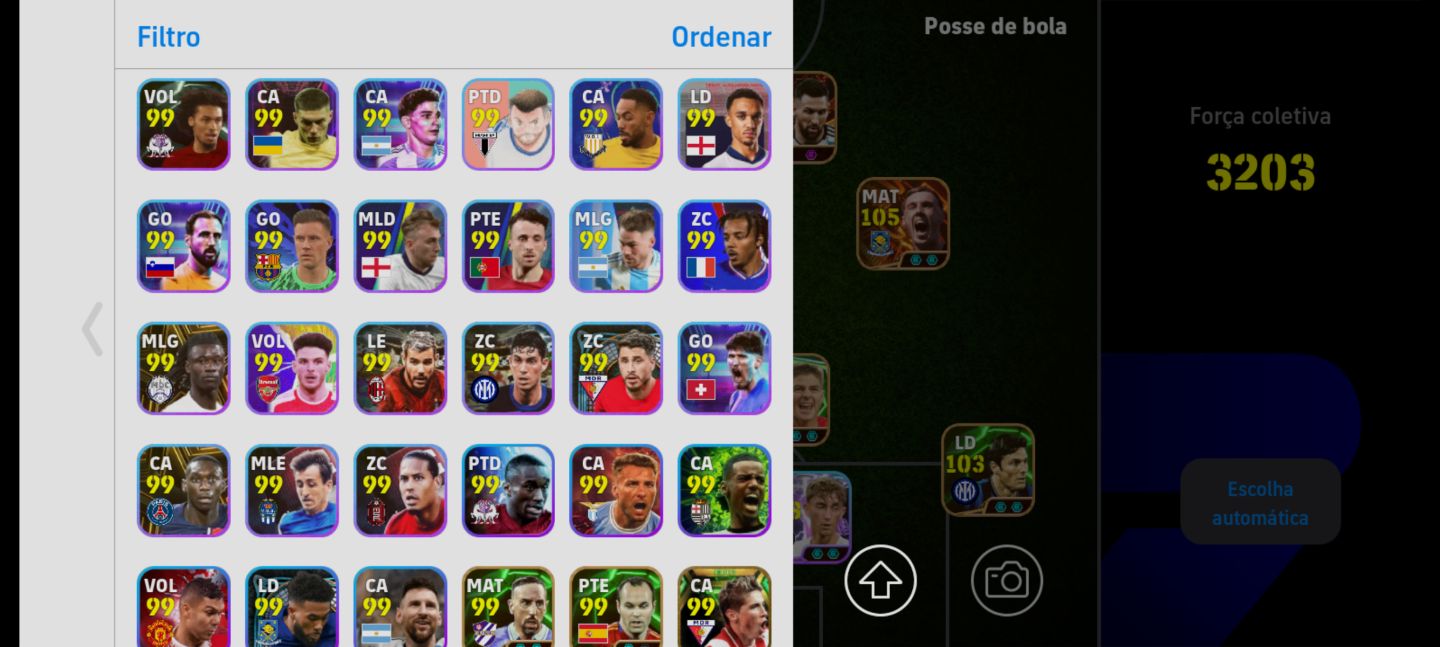 CONTA BRABA COM VÁRIOS LEGENDS