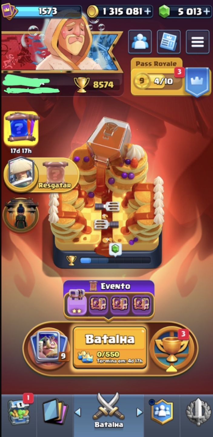 CONTA CV18 + CV11 + ARENA 22 + 5K GEMAS