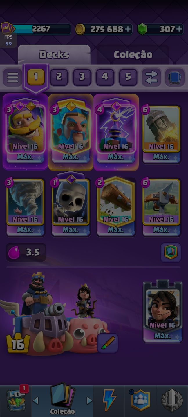 Conta de Clash Royale Profissional