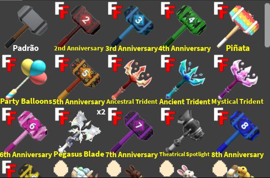 MELHOR PREÇO 95% OFF FTF | Marretas raras + Combos | Entrega Rápida