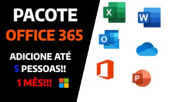 PACOTE OFFICE 365 PLANO FAMILIA + (Convite no seu E-Mail ou Email + Senha!) 30D