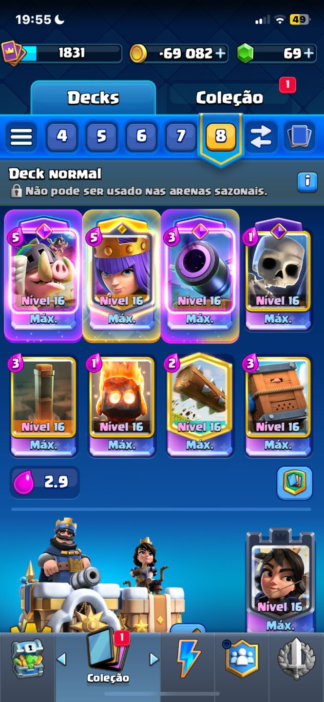 COMBO 3 CONTAS: BRAWL STARS + COC + CLASH ROYALE