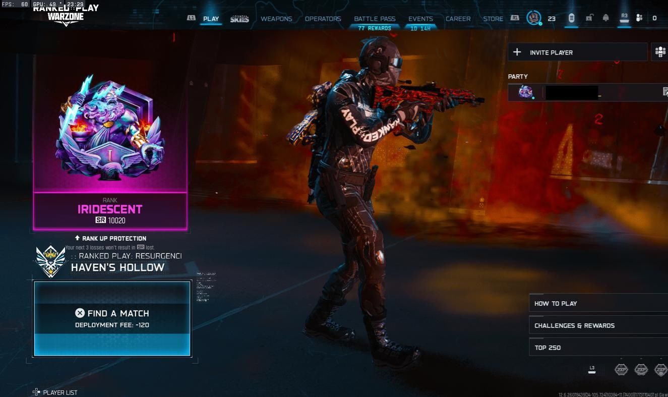 Camo Apocalipse + Iridescente no Wz+ Prestígio master + Recompensas do Beta MW4