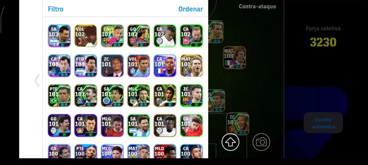 CONTA EFOOTBALL COM 3230 DE FORÇA COM DEL PIERO E AGUERO META + JOGADORES RAROS