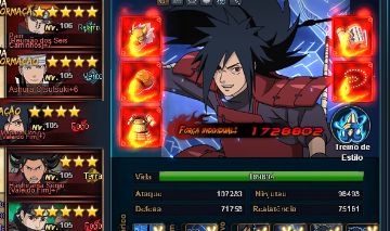 CONTA NARUTO ONLINE, COM MADARA FULL BT ENTRE OUTROS NINJAS DO META