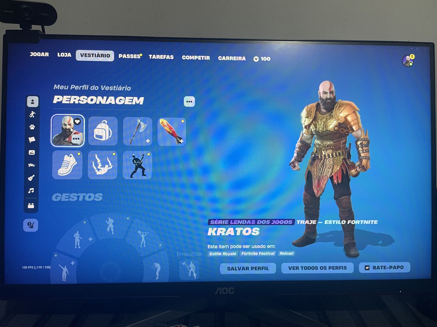 CONTA RARA: TRAVIS SCOTT + KRATOS + MIDAS +MACHADO DOCE+FULL ACESSO