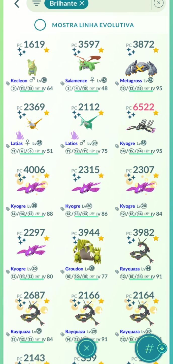 CONTA DE POKÉMON GO! RARIDADES, LENDÁRIOS E MUITO MAIS!