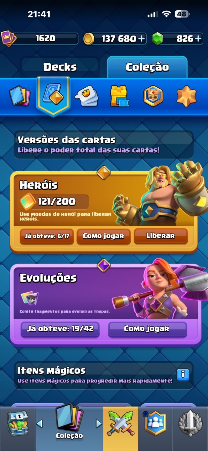 CONTA CLASH ROYALE 14K DE TROFÉUS