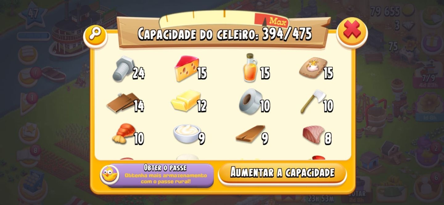 Fazendinha Hay Day - nível 47 mais informações na descrição