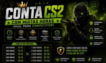 Conta CS2 | Muitas Horas | Excelente para Competitivo