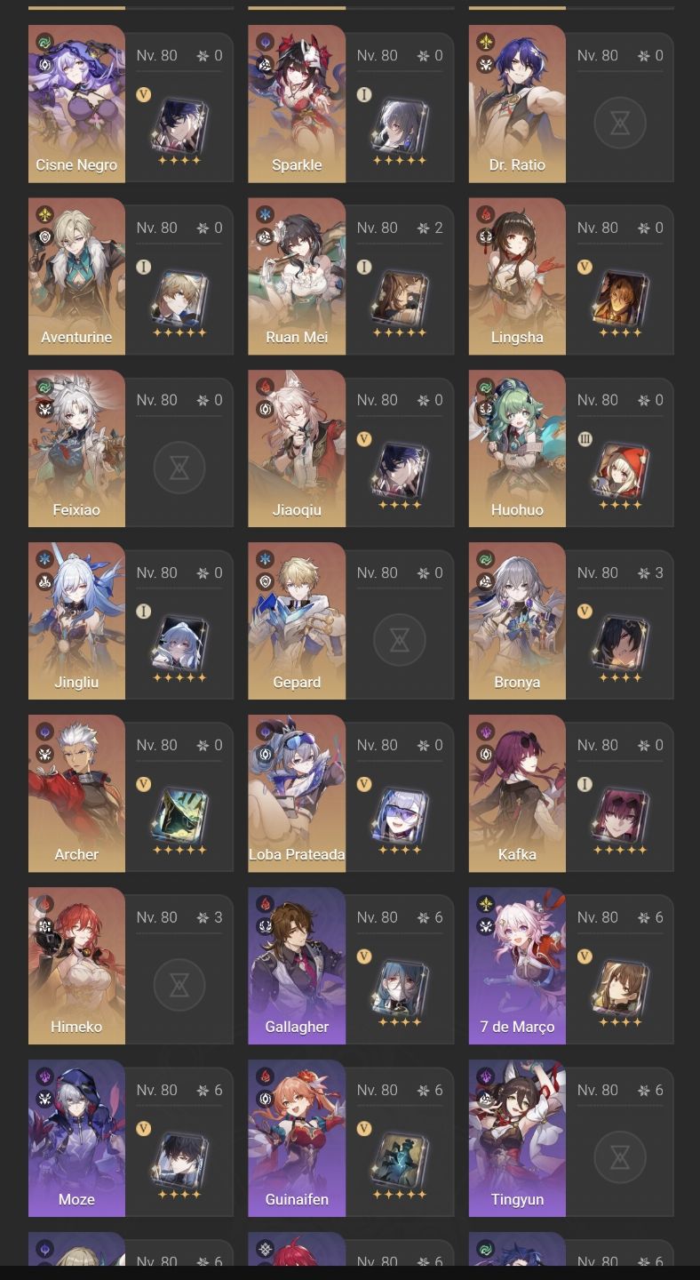 Conta hsr end game castorice e1+