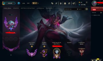 CONTA MESTRE LOL. LVL 1691, CONTA ANTIGA DE 2018
