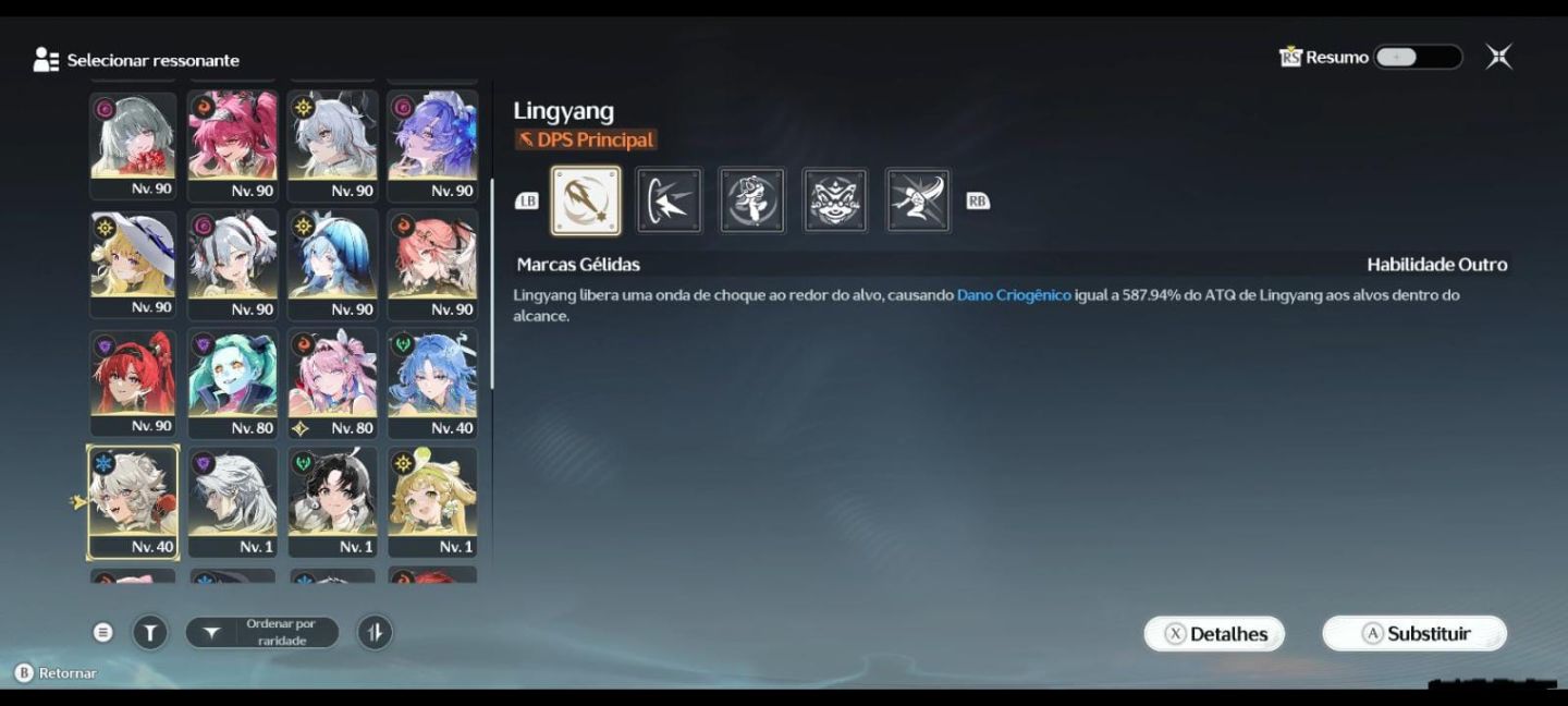 CONTA PERFEITA WUTHERING WAVES 24 PERSONAGENS T5 E 16 ARMAS 5 ESTRELAS