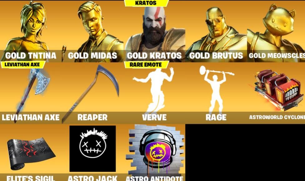 Conta fortnite com skins tryhard e leviatã