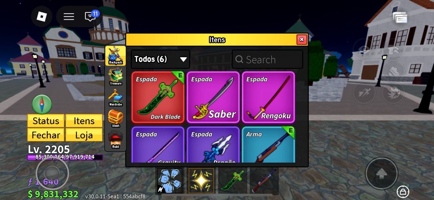 CONTA COM DARK BLADE - BLOX FRUITS - PROMOÇÃO!!