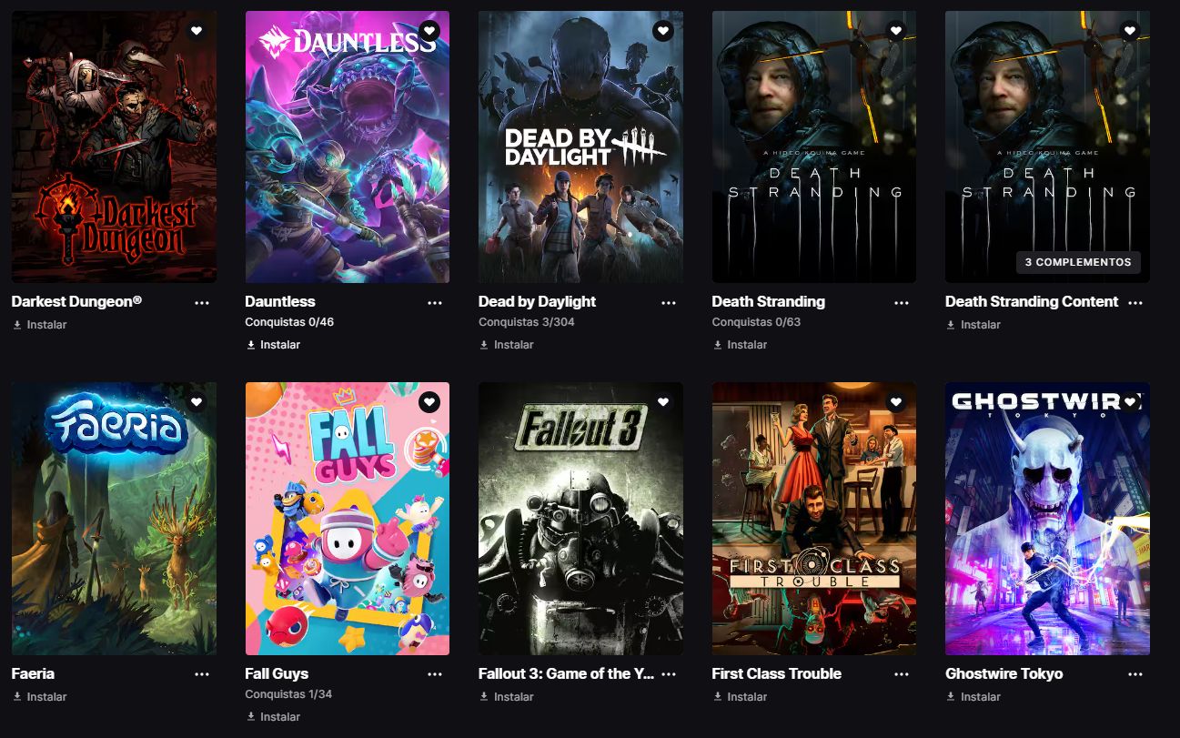 CONTA EPIC 216 JOGOS | GTA V + HOGWARTS + DEATH STRANDING + BORDERLANDS 3 +++