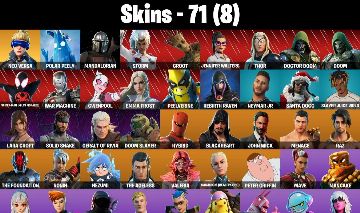 CONTA FORTNITE COM 71 SKINS NEO VERSA/VALERIA/MAVE/GUMBO/MANEGE/RAZ/NISHA/SELENE