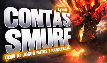 Conta lol smurf UNRANKED, PLATINA, ESMERALDA MMR BUFADO! - ESCOLHA SUA SKIN