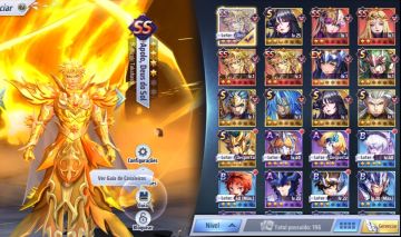 A150-Conta lvl34 3xApolo + Marechal e mais Saint Seiya Awakening SSA Full Acesso