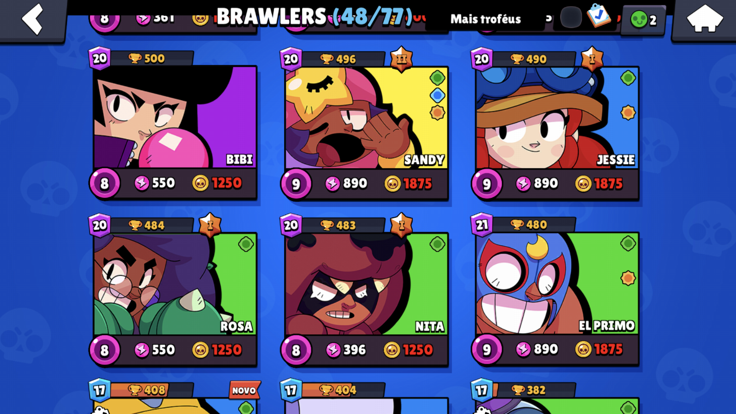 CONTA BRAWL STARS COM 14.700 TROFEUS,4 LENDARIOS, SKIN PRIMEIRO PASSE E MAIS