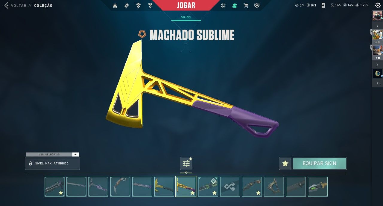 CONTA DE VALORANT COM MAIS DE 20 SKINS RARAS