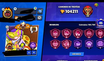 Conta de brawl stars BRABÍSSIMA com Clash de brinde