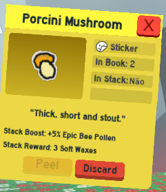 Stickers, gingerbread cub, hive skins e Beequips no Bee Swarm Simulator (bss)