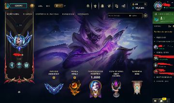 CONTA LEAGUE OF LEGENDS, D4 , 547 SKINS, 389 EMOTES, 627 ICONES, E MUITO MAIS,.