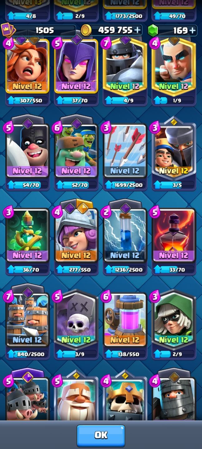 CONTA CLASH LVL 15 10K500 TROFÉU 12 EVOS (ACEITO PROPOSTAS!)