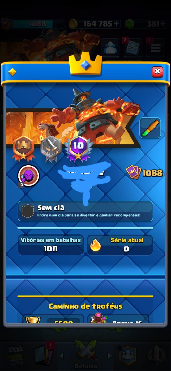 Conta brawlstars com mais de 100k de troféu, fama star force, várias skins
