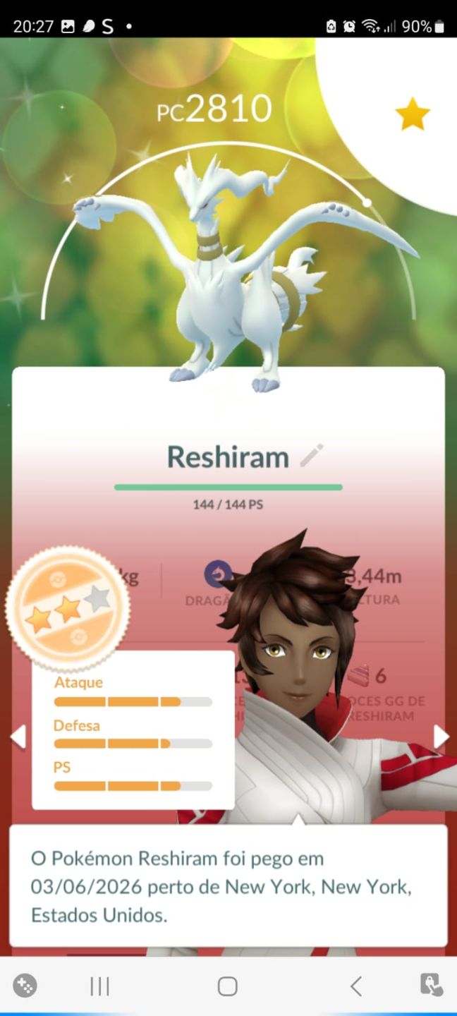 Conta Pokemon Go nível 58 Brilhantes Raros