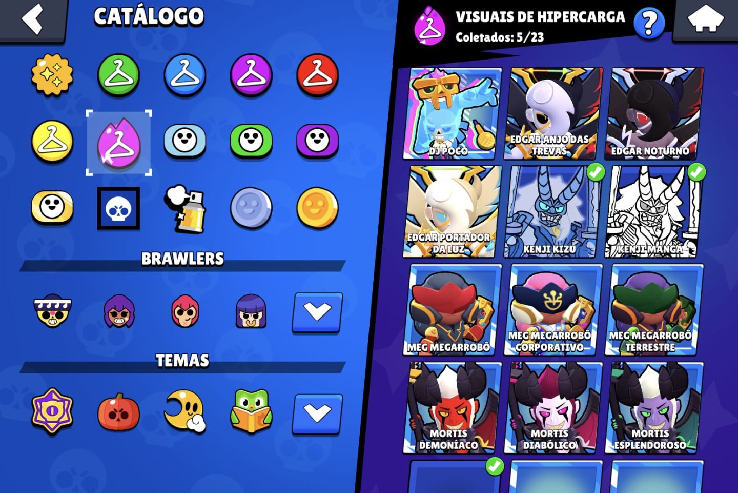 Conta Brawl Stars Full Acesso | 70k+ Troféus | 107/107 Brawler